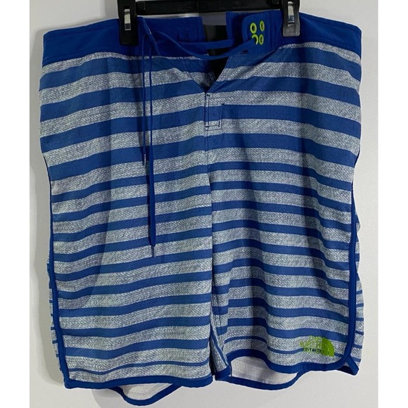 The North Face 36 Regular Blue Print lined Board Shorts Comfort‎ Warm Weather - Picture 4 of 4